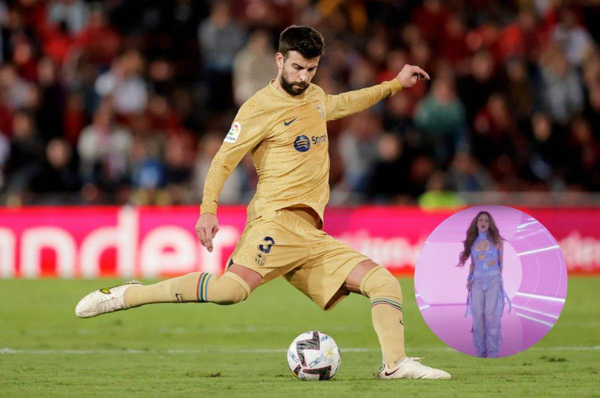 ¿El DJ lo hizo a propósito? Mientras Piqué calentaba se escuchaba la canción “Te Felicito” de Shakira en el estadio de Mallorca