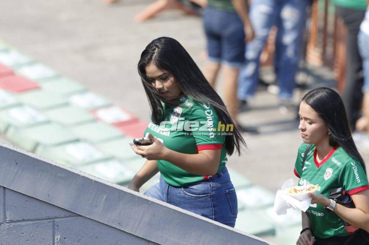 El ambiente en el Yankel por el clásico Marathón-Real España; las bellas mujeres que deslumbran en las graderías