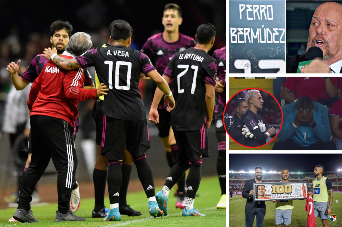 FOTOS: Abrazo eterno de Keylor Navas al nuevo “crack”, homenaje al Perro Bermúdez en el México-El Salvador y reconocimiento en Panamá