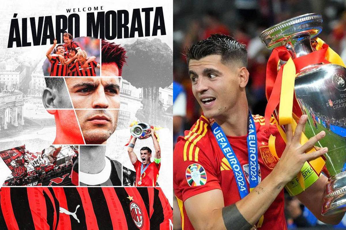 OFICIAL: AC Milan confirma el fichaje del español Álvaro Morata y este es el salario que ganará en su regreso a Italia