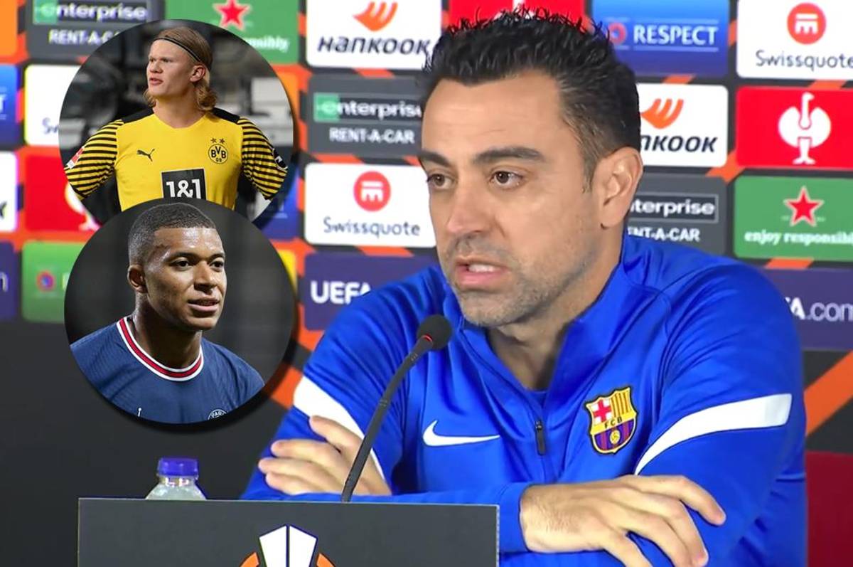 Xavi confirma su gran objetivo con el Barcelona antes de disputar una ‘final’ y lo que dijo sobre Mbappé y Haaland