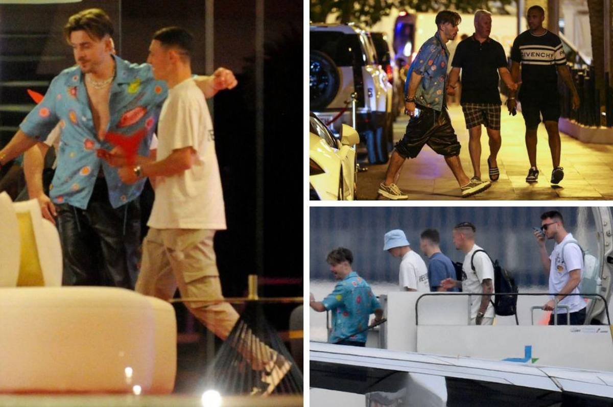 La salvaje fiesta de “Champions” del City en Ibiza: Grealish con los pantalones abajo, invitado especial y Haaland fumando