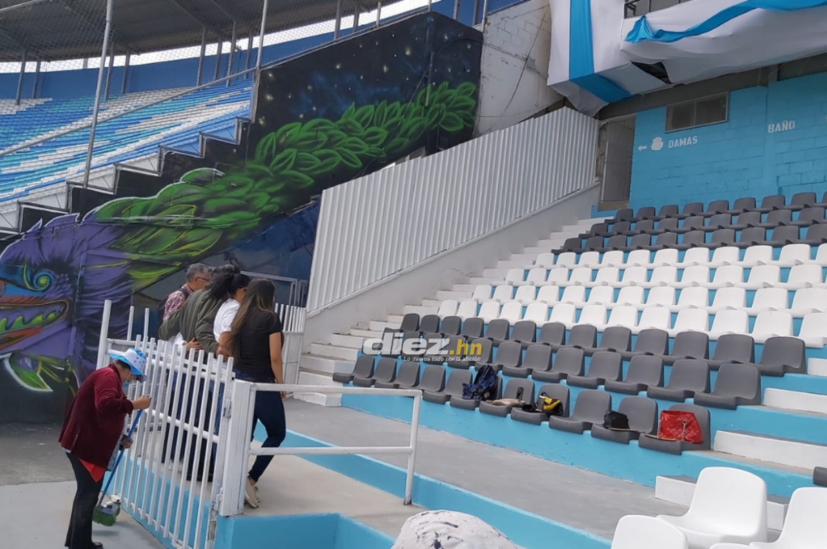 Instalación de fibra óptica y reparación total de sanitarios: Los nuevos cambios que ya luce el estadio Nacional de Tegucigalpa