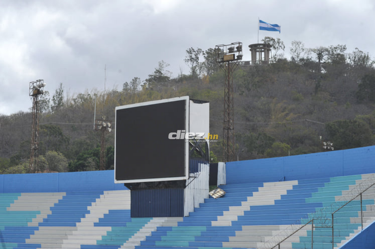 Instalación de fibra óptica y reparación total de sanitarios: Los nuevos cambios que ya luce el estadio Nacional de Tegucigalpa
