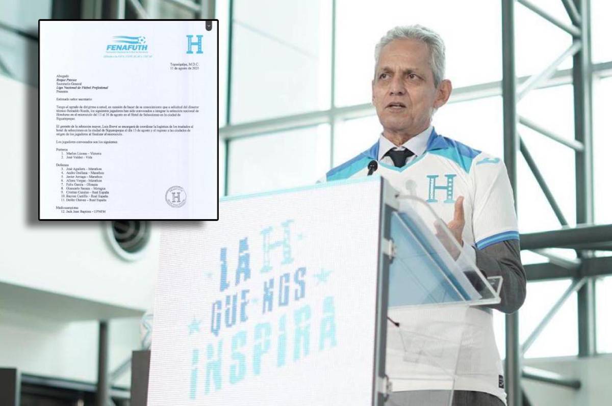 Reinaldo Rueda gira su primera convocatoria con la Selección de Honduras para microciclo: 12 jugadores Sub-20