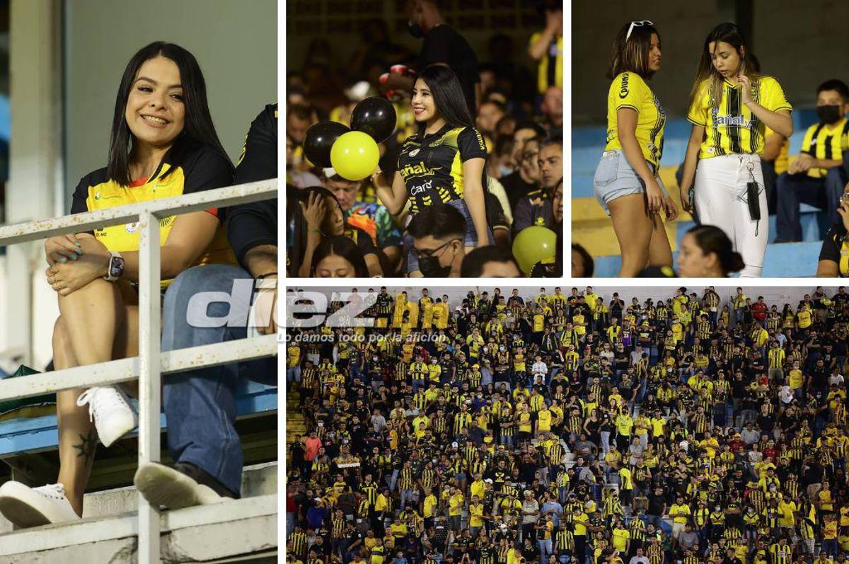 Bellas mujeres y gran ambiente en el estadio Morazán por el Real España-Alajuelense de la Liga Concacaf