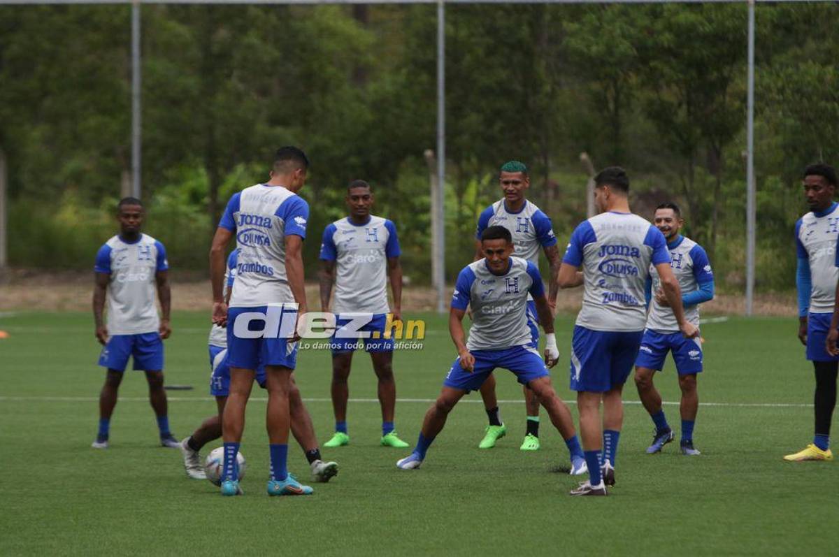 Quioto, con permiso especial, y el otro legionario que no se ha sumado; así fue el primer entrenamiento de Honduras de cara al duelo con Argentina