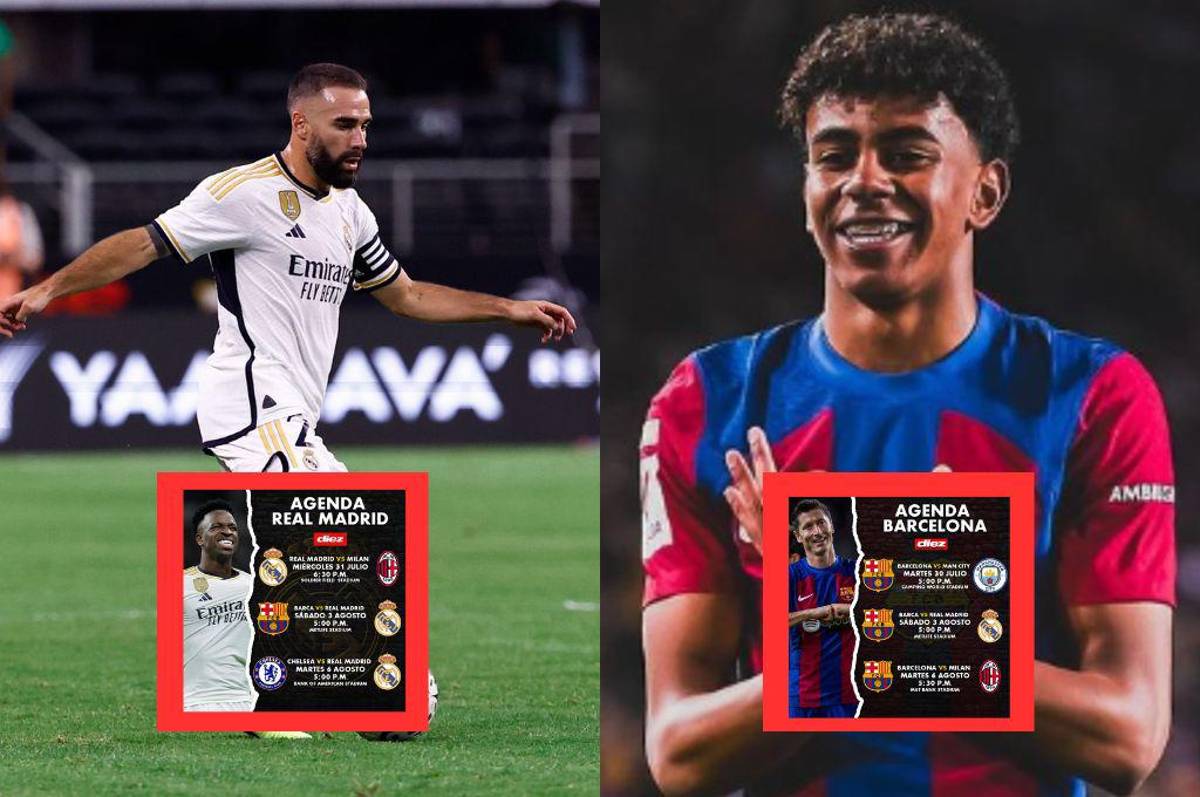 Agenda de partidos amistosos del Real Madrid y Barcelona en su gira por los Estados Unidos: Fecha, hora y canal