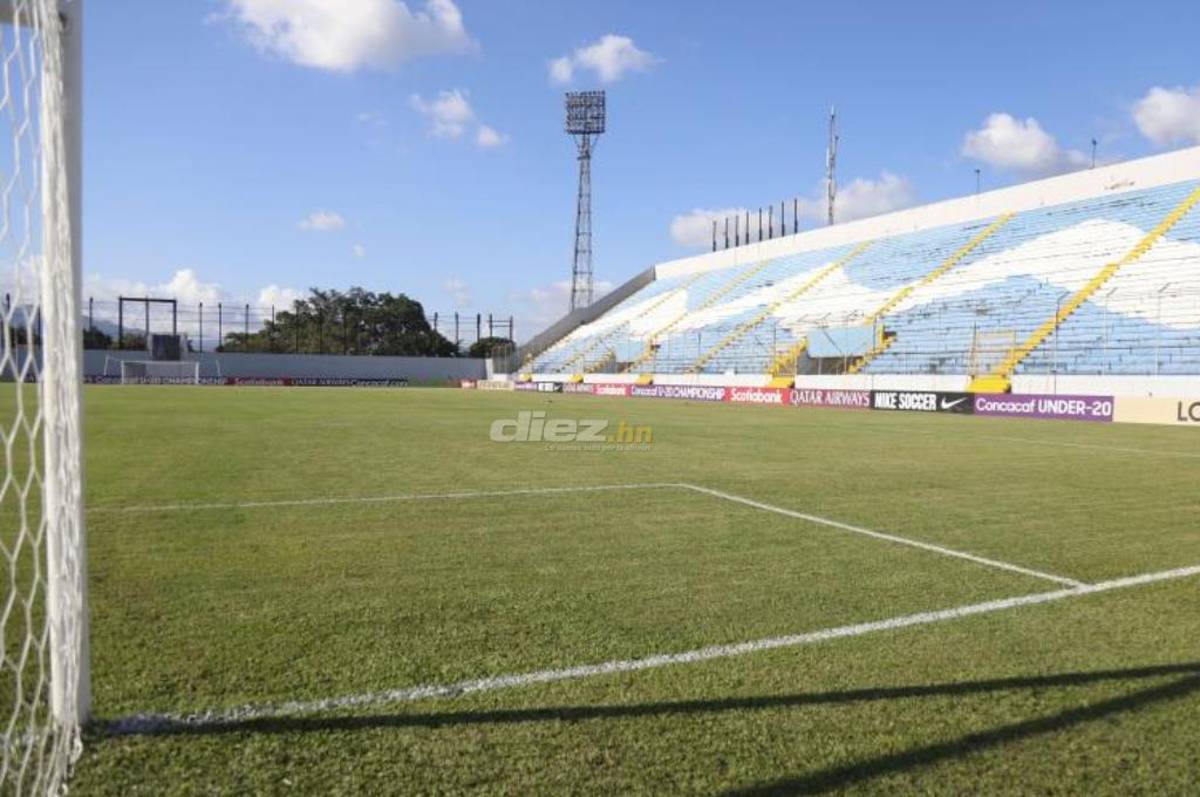 ¿Sigue dañado o en óptimas condiciones? Así luce el césped del estadio Morazán previo a los cuartos del Premundial Sub-20