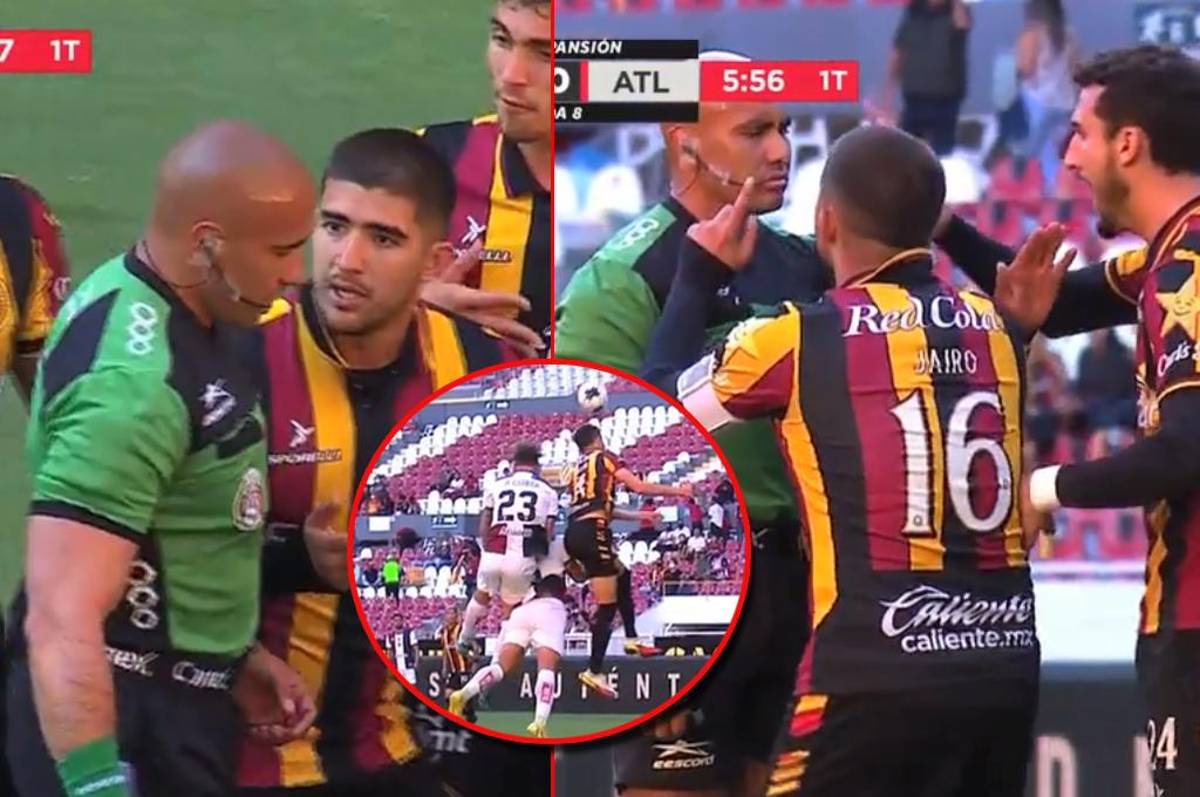 Futbolistas del Atlante chocan entre ellos dentro del área y el árbitro toma una insólita decisión: ‘‘Qué cosa tan espantosa’’