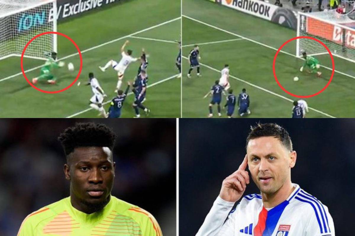 Eres el peor portero de la historia...: así fueron los errores de Onana en el tropiezo del United ante Lyon en Europa League