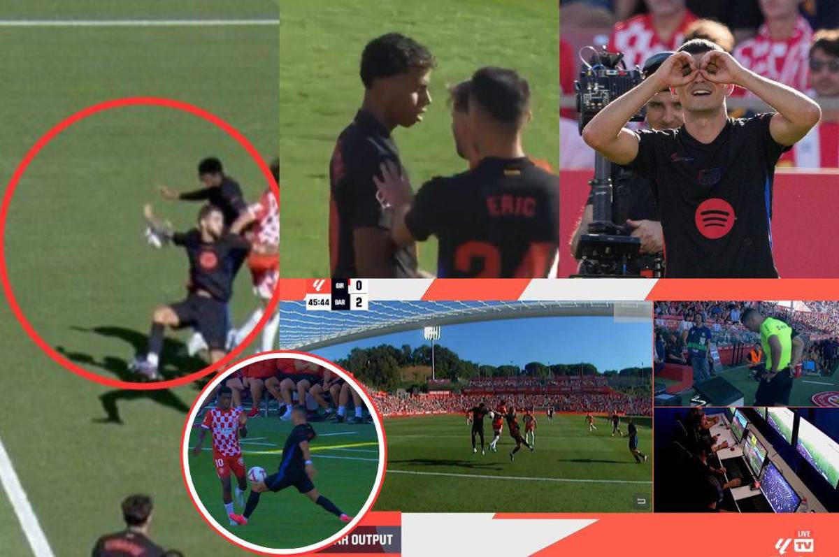 ¿Por qué el VAR anuló el penal por mano de Iñigo?, la bronca de Yamal con jugador del Girona y la polémica expulsión de Ferrán