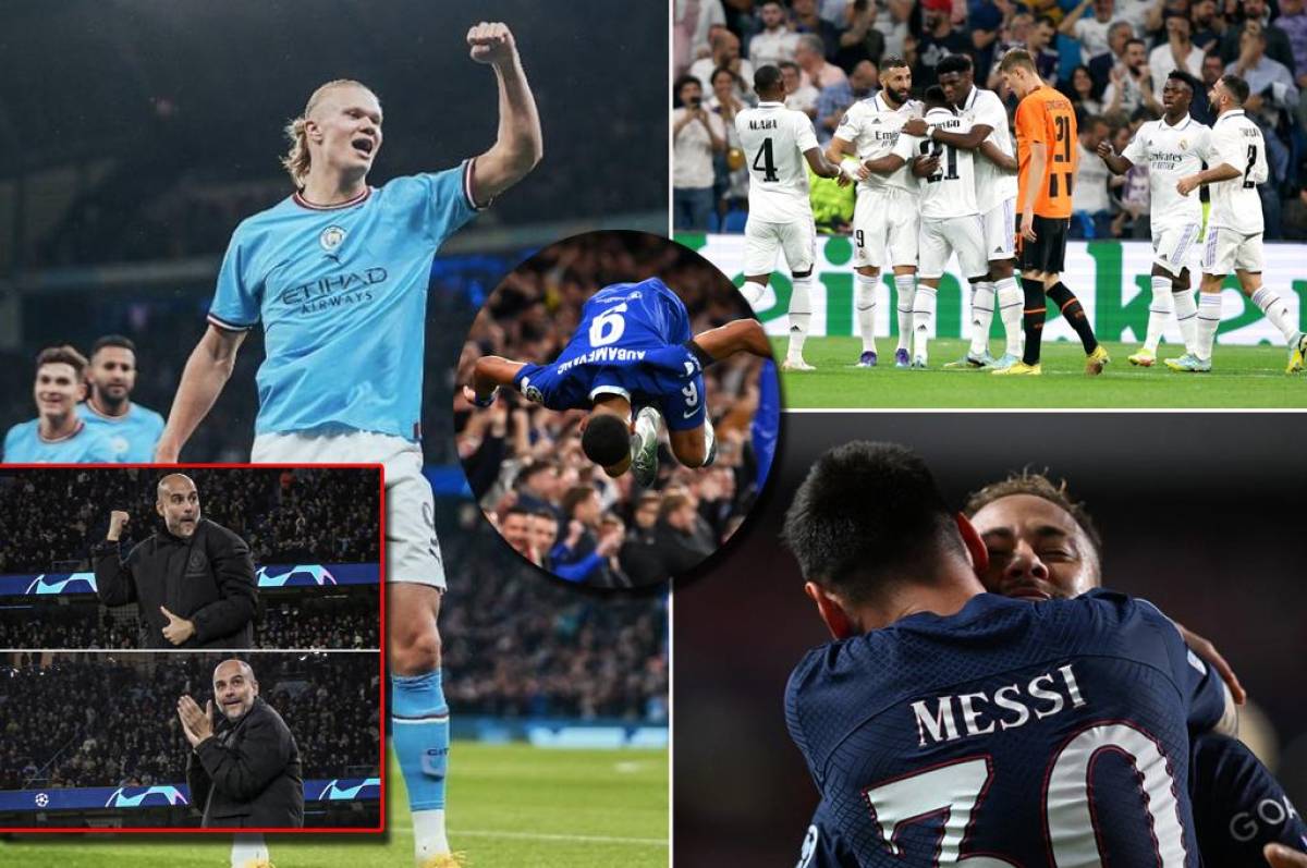 La imperdible reacción de Guardiola por los goles de Haaland y el DT que fue despedido; Di María superó a Messi en la Champions League
