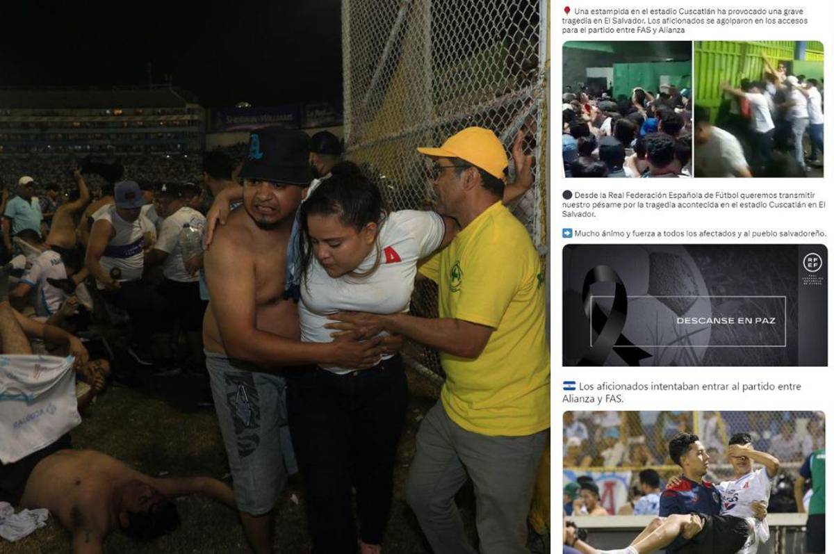 Olimpia y Real Madrid envían mensaje: La dura reacción del mundo tras la tragedia en El Salvador; “Imágenes que marcarán historia”