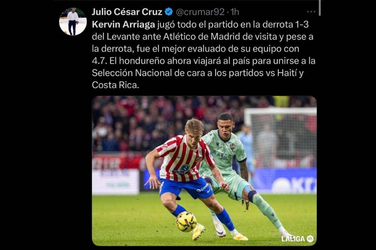 Jugadorazo de cojones es una cosa loca: la prensa se rinde ante Kervin Arriaga tras su partido en el Levante-Atlético