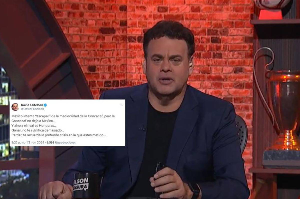 David Faitelson vuelve a encender las redes sociales previo al Honduras vs México en San Pedro Sula