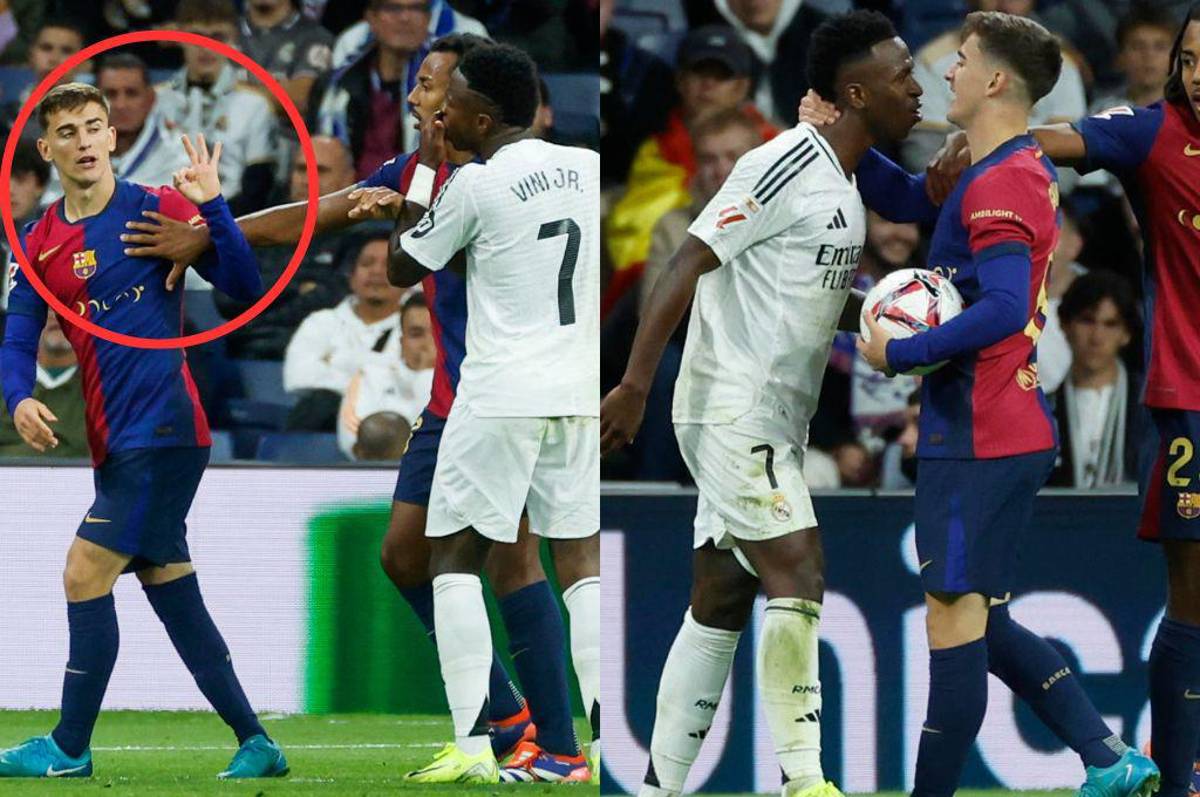 Gavi se burla de Vinicius en el Real Madrid-Barcelona y la dura respuesta del brasileño: “Mañana voy por el Balón de Oro”