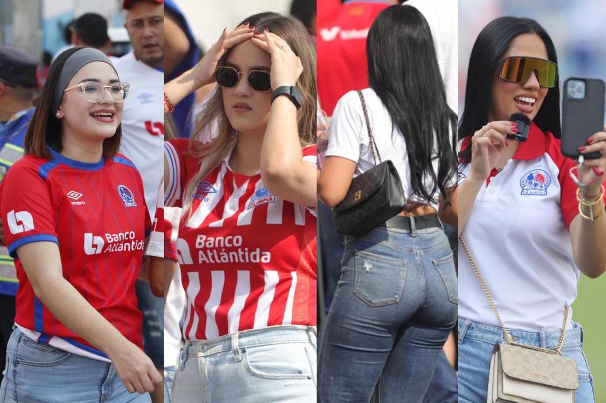 ¡Robaron suspiros! Las hermosas mujeres que enamoraron en la final Olimpia - Marathón en Tegucigalpa (FOTOS)