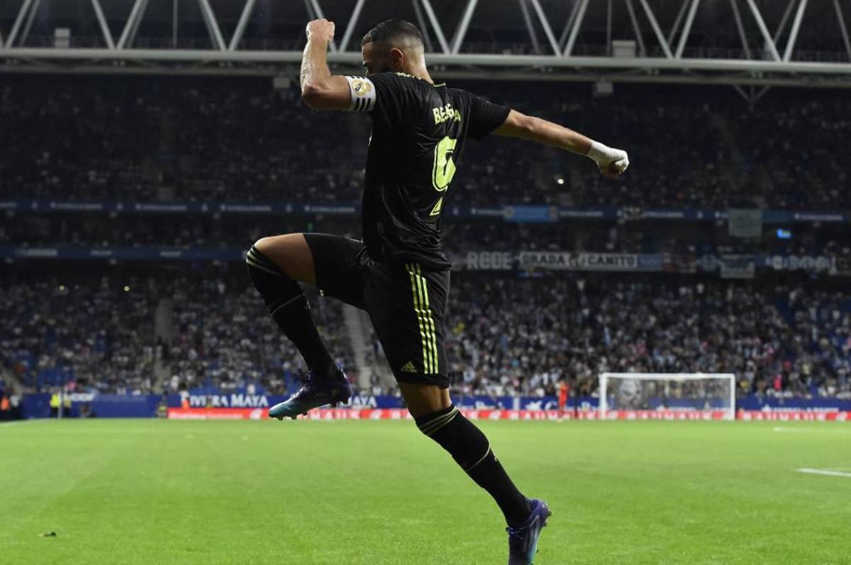 ¡Hasta de tiro libre! Benzema marca dos goles en los últimos minutos para darle el triunfo al Real Madrid sobre el Espanyol