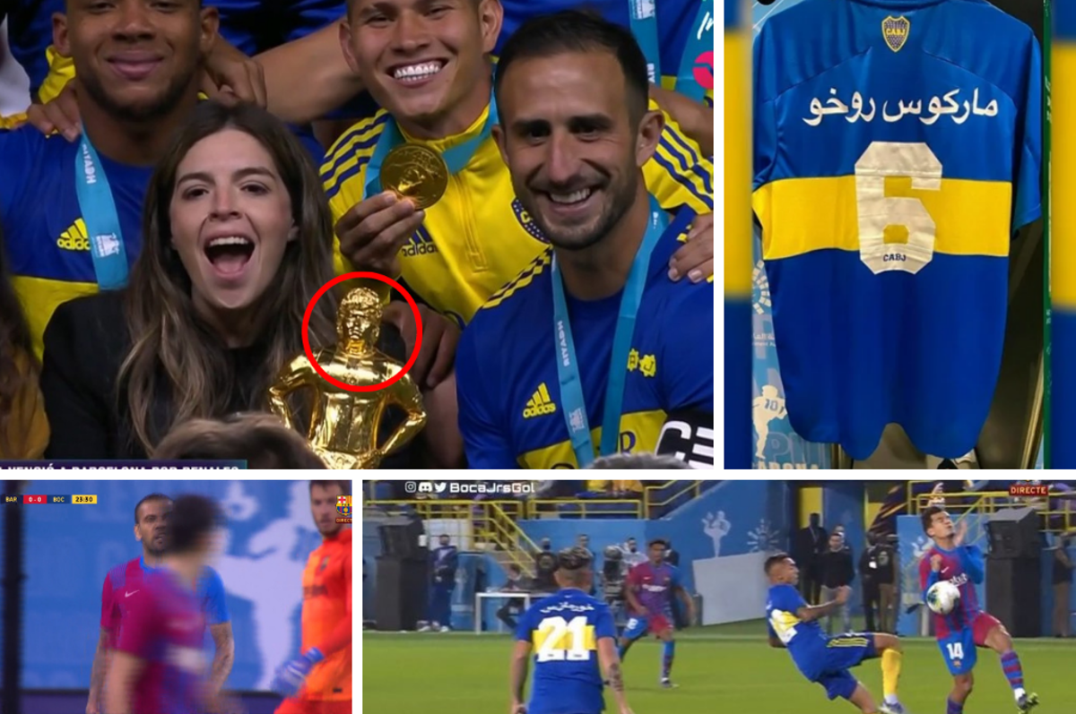 NO SE VIO EN TV: El enfado de Dani Alves en su debut, la imagen de Coutinho que recordó a Maradona y el festejo de Boca Juniors