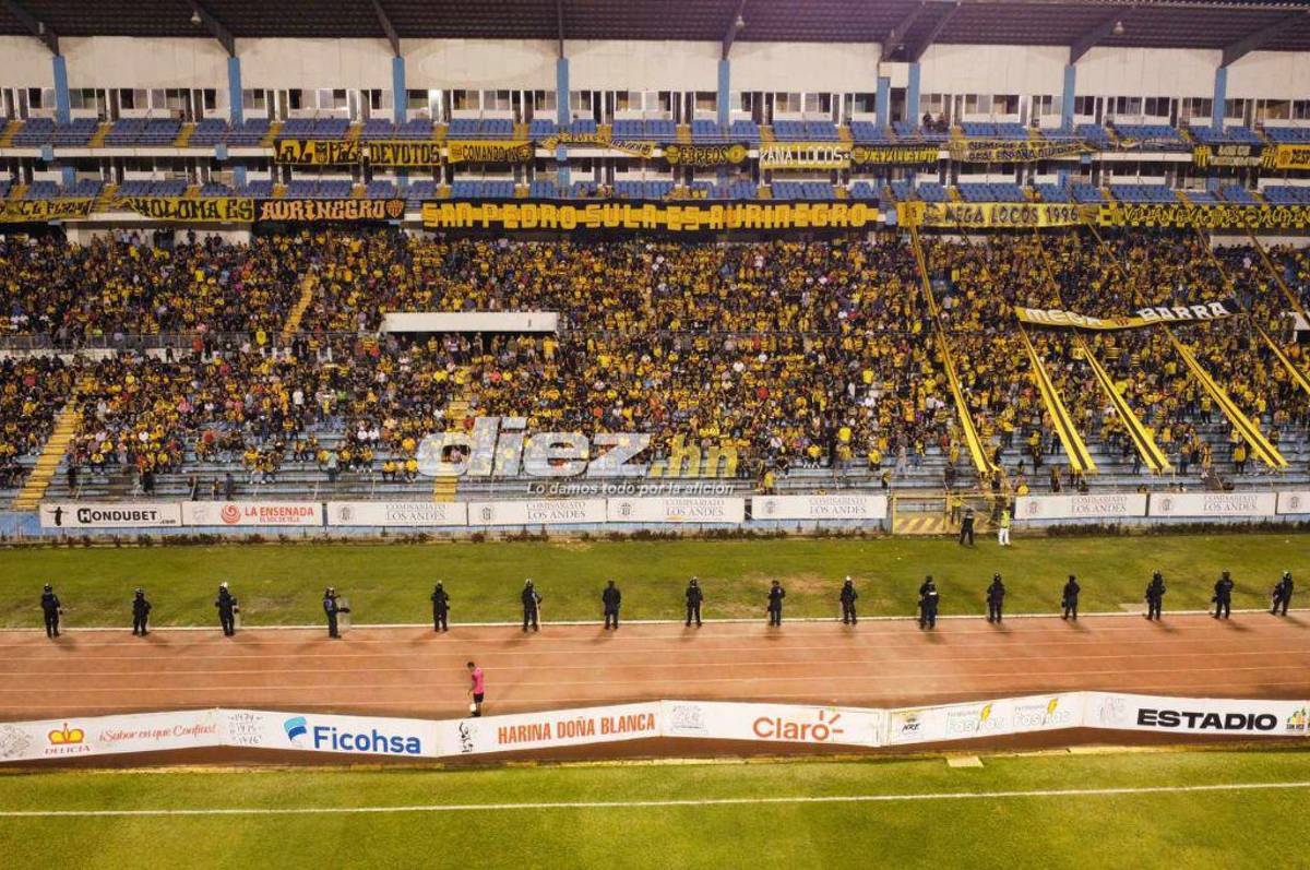 El taquillón que hizo Real España en el partido ante Olimpia en el estadio Olímpico de San Pedro Sula
