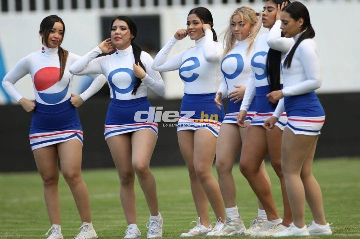 Espectaculares modelos y todo el ambiente que se vive en la semifinal de ida entre Motagua y Olimpia