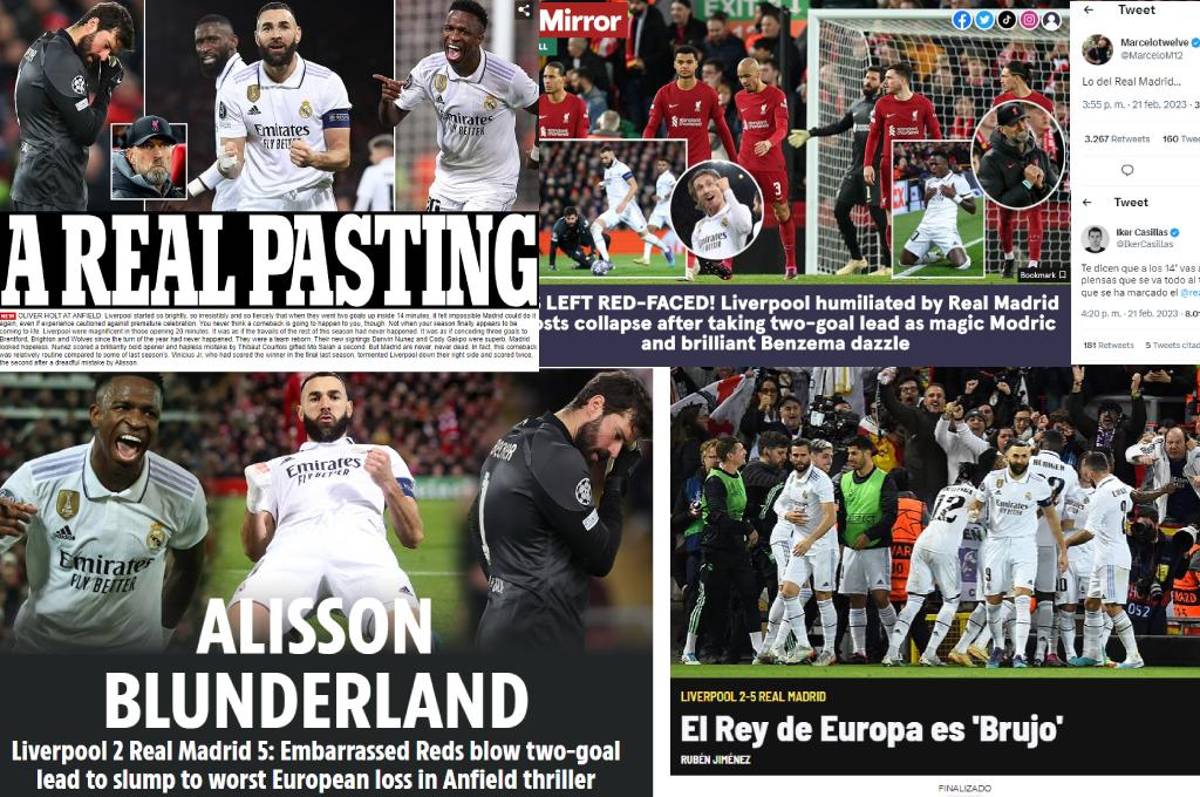 ¡En Inglaterra despedazan al Liverpool! Medios se rinden al supremo Real Madrid que goleó en Champions League