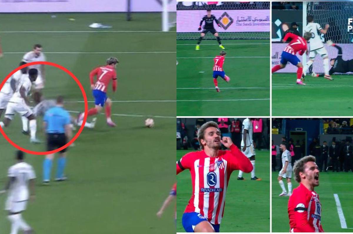 Dejó acostado a Modric: El golazo de Griezmann en las semis de la Supercopa de España entre Atlético y Real Madrid