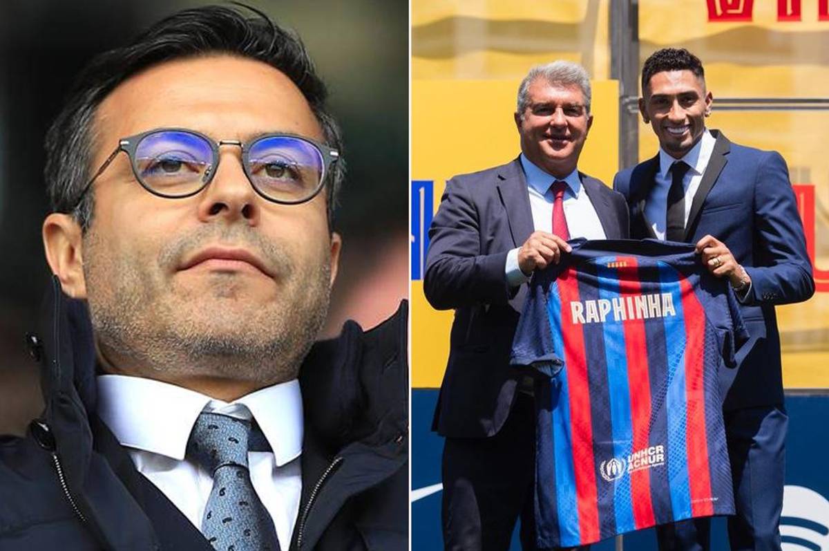 Dueño de Leeds amenaza al Barcelona: ‘‘Si no nos pagan por Raphinha tendremos un problema global que saldrá en todos los medios del mundo’’