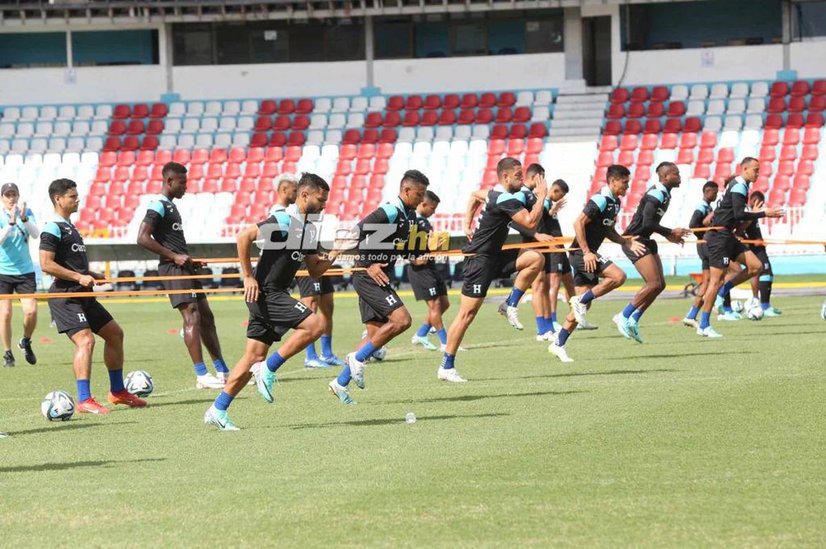Así fue el último entrenamiento de la Selección de Honduras, esta vez en el estadio Nacional Chelato Uclés