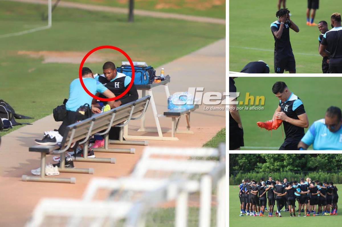 La charla de Diego con futbolista y la admiración de “Chelito” a Pinto: el último entrenamiento de Honduras antes de enfrentar a Haití