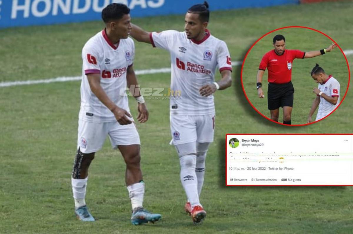 Bryan Moya atiza contra el arbitraje tras perder contra Real España: “Qué arbitros más malos me han tocado”