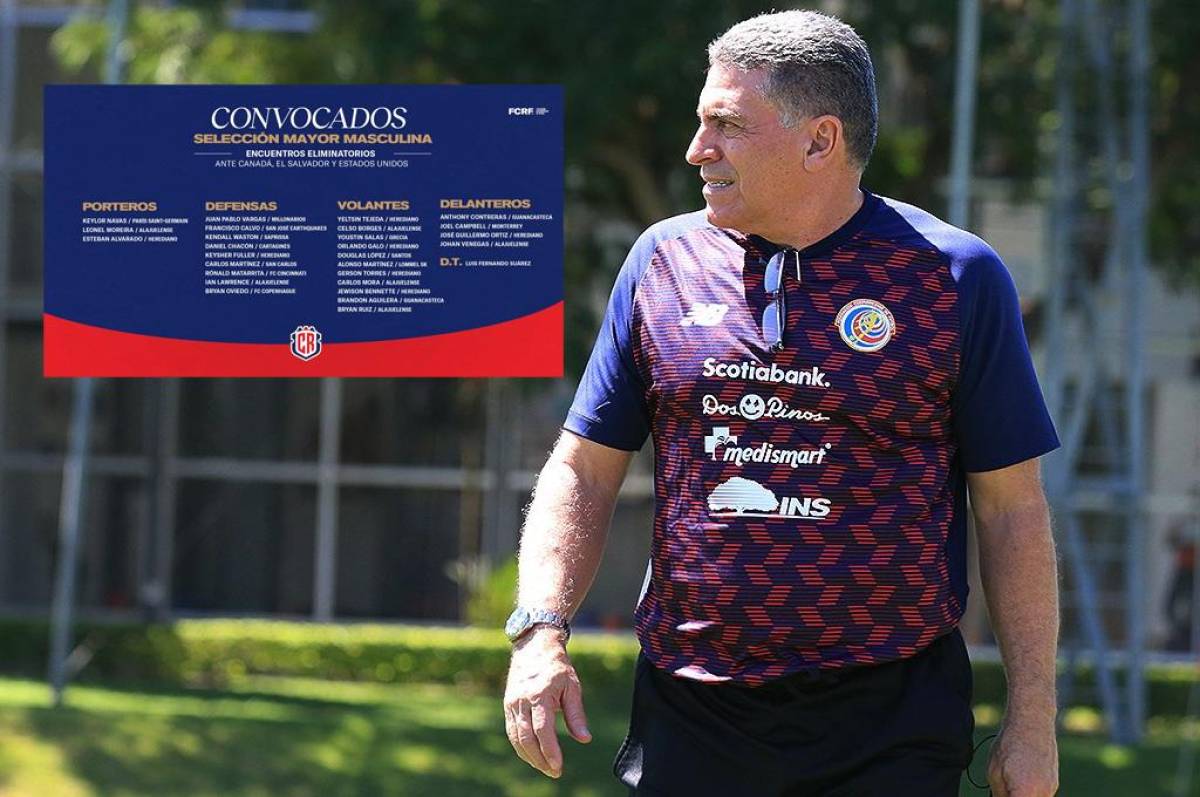 Costa Rica convocó 27 jugadores para buscar el pase directo a Qatar en este cierre del octagonal de Concacaf