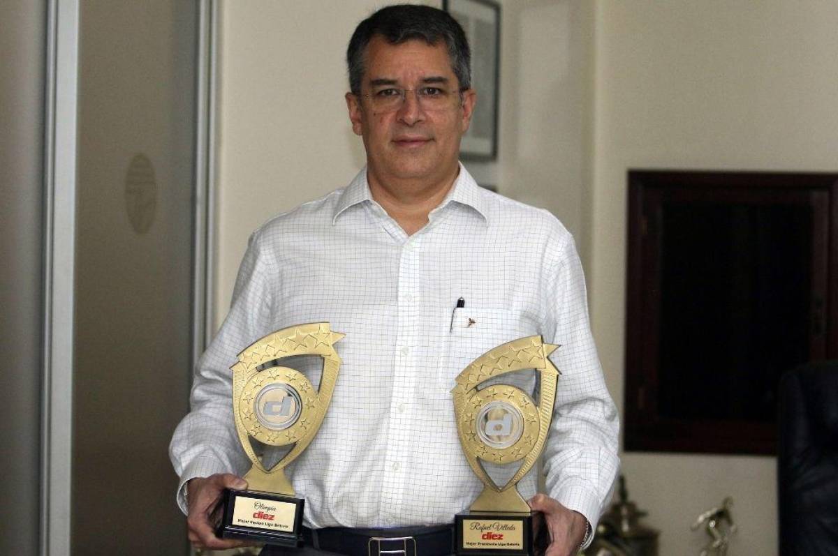 Rafael Villeda del Olimpia se encamina a ganar su tercer Premio DIEZ al Mejor Presidente de la Liga Nacional.