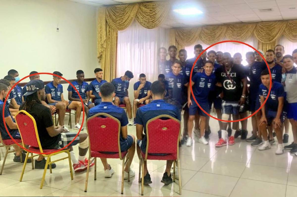 Visita especial en la concentración de la Selección: Alberth Elis sorprende y comparte con la Sub-20 de Honduras