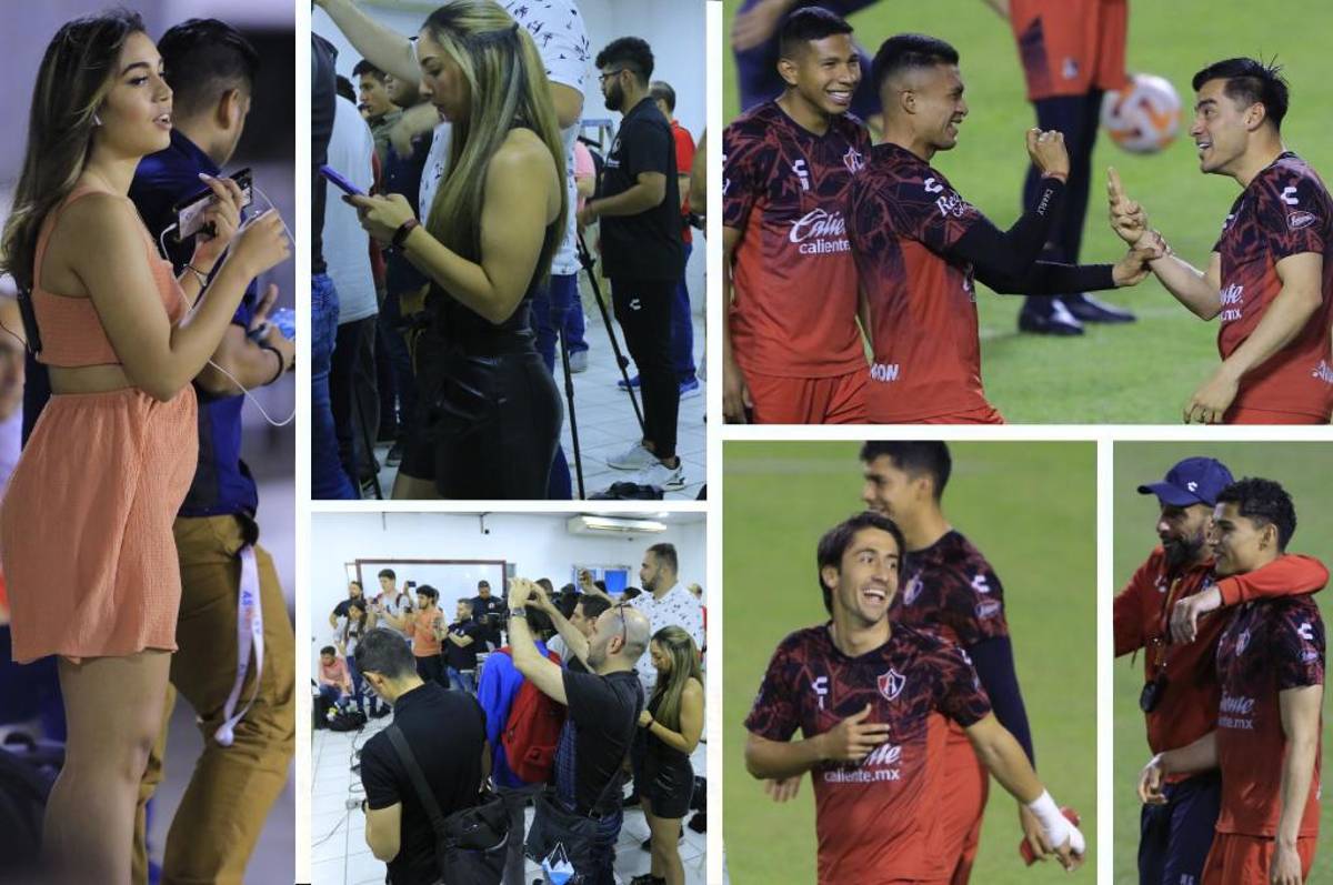 Prensa mexicana y bellas periodistas se apoderan del Olímpico: Atlas, muy sonriente pensando en Olimpia