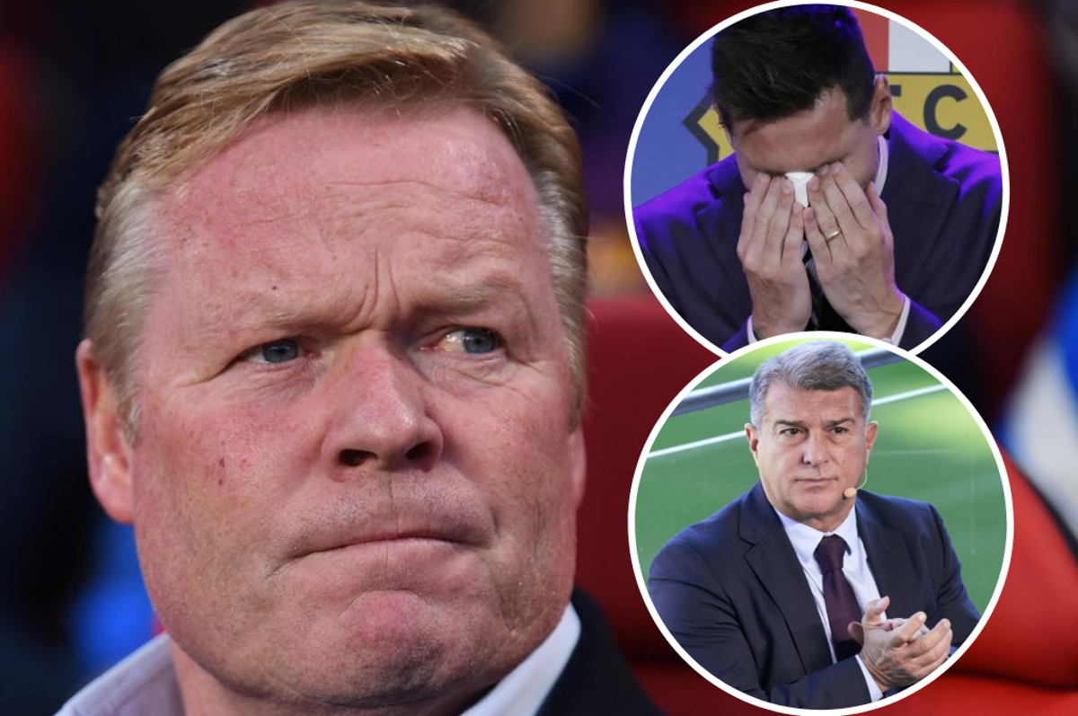 Ronald Koeman rompe el silencio, explota contra Laporta y reprocha la salida de Messi: “ ¿Por qué se tuvo que ir”
