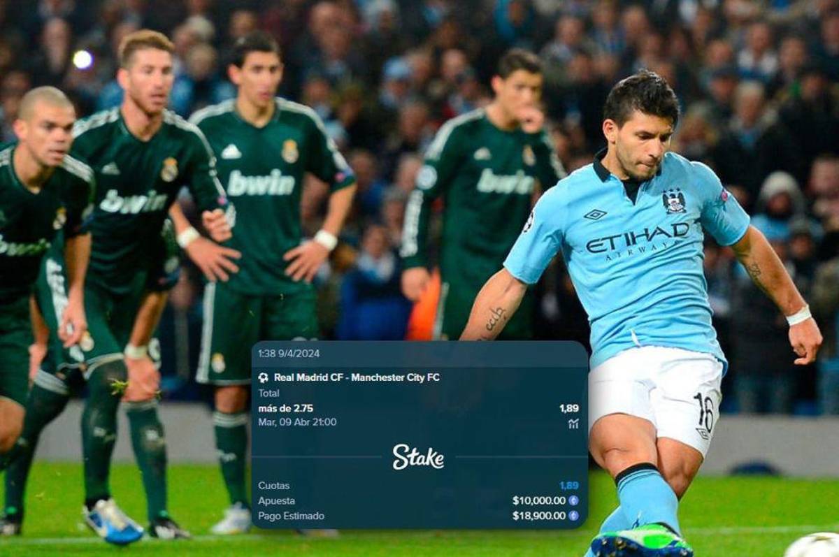 El dineral que apostó el “Kun” Agüero en el Real Madrid vs Manchester City por los cuartos de la Champions League