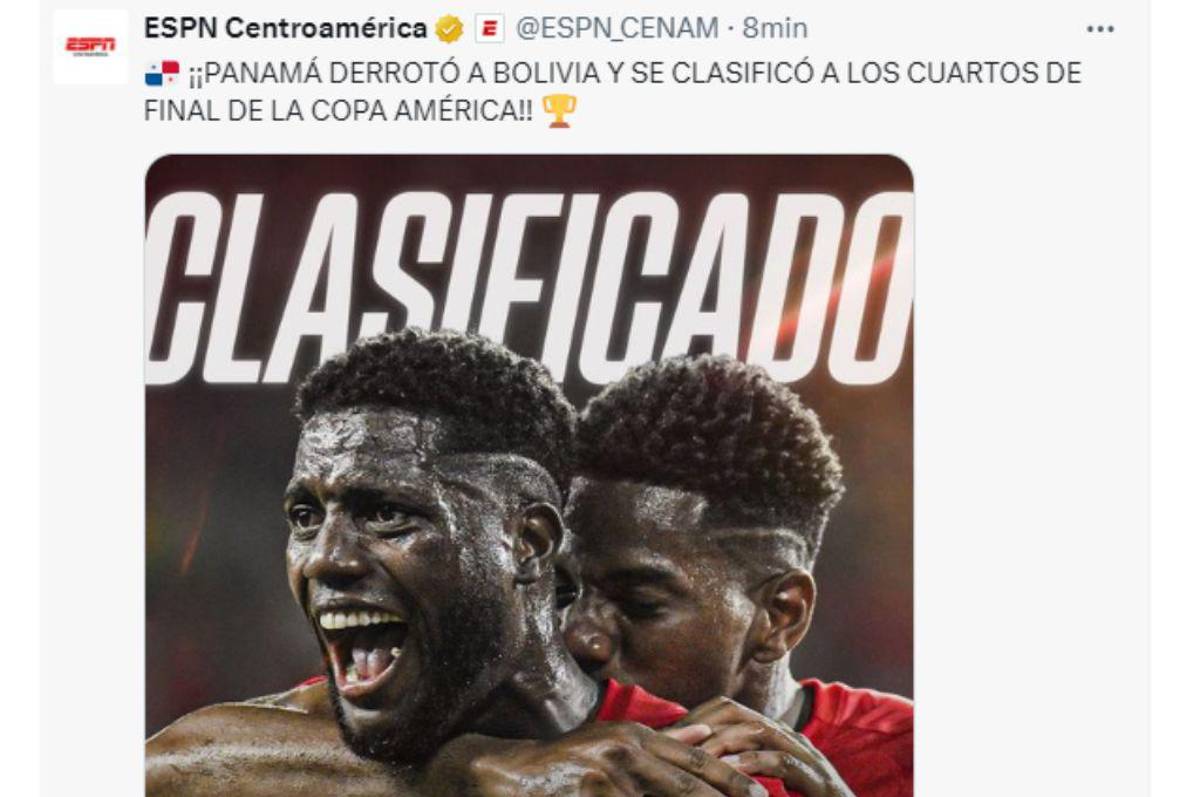 Prensa mundial se rinde a Panamá tras su clasificación a cuartos de final de Copa América y mandan dardos a USA
