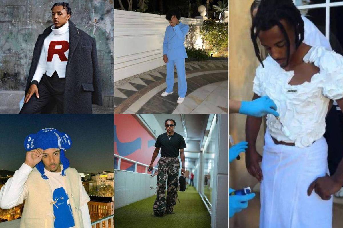 Jules Koundé causa revuelo: así son todos los excéntricos looks del futbolista de Barcelona que siempre está a la moda