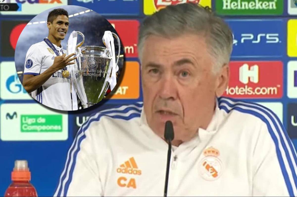 Ancelotti responde a Varane tras decir que la afición del Real Madrid no los felicita cuando ganan la Champions