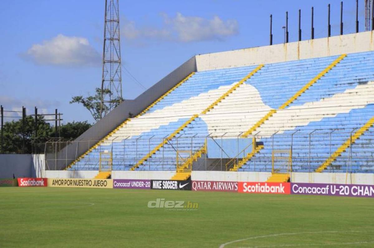 ¿Sigue dañado o en óptimas condiciones? Así luce el césped del estadio Morazán previo a los cuartos del Premundial Sub-20