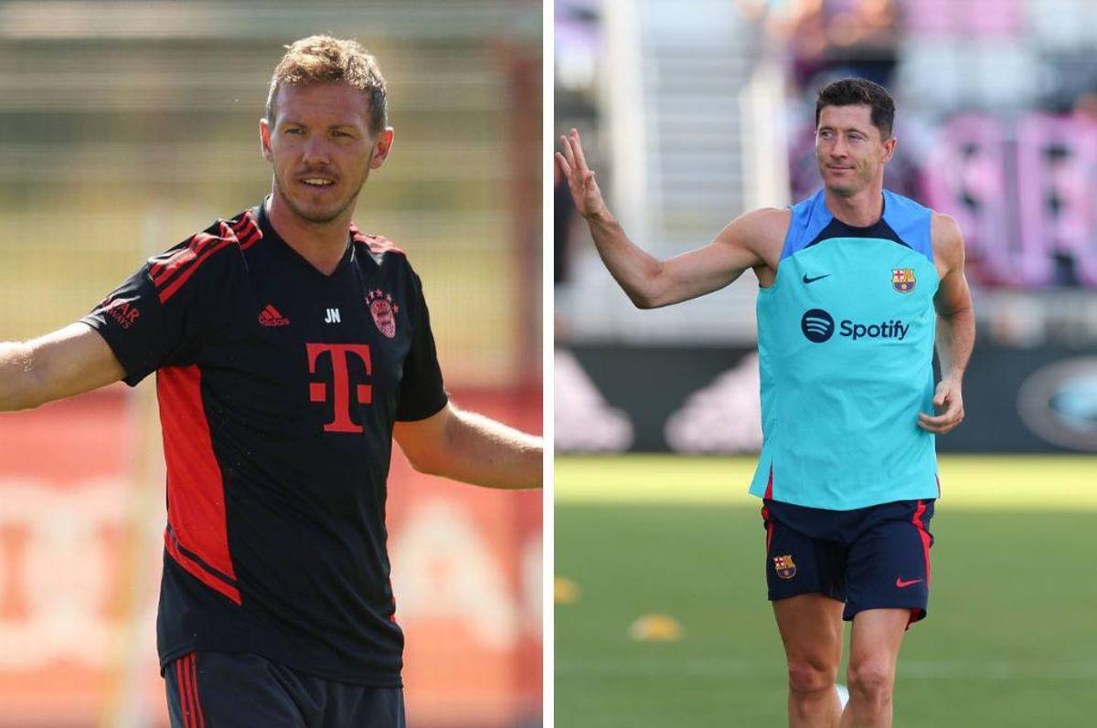Nagelsmann, entrenador del Bayern Munich, ataca al Barcelona tras el fichaje de Lewandowski