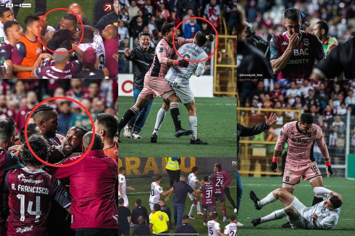 ¡Escándalo en la final de Costa Rica! Kendall Waston atacó a uno y el culpable de la pelea tras el Saprissa-Herediano