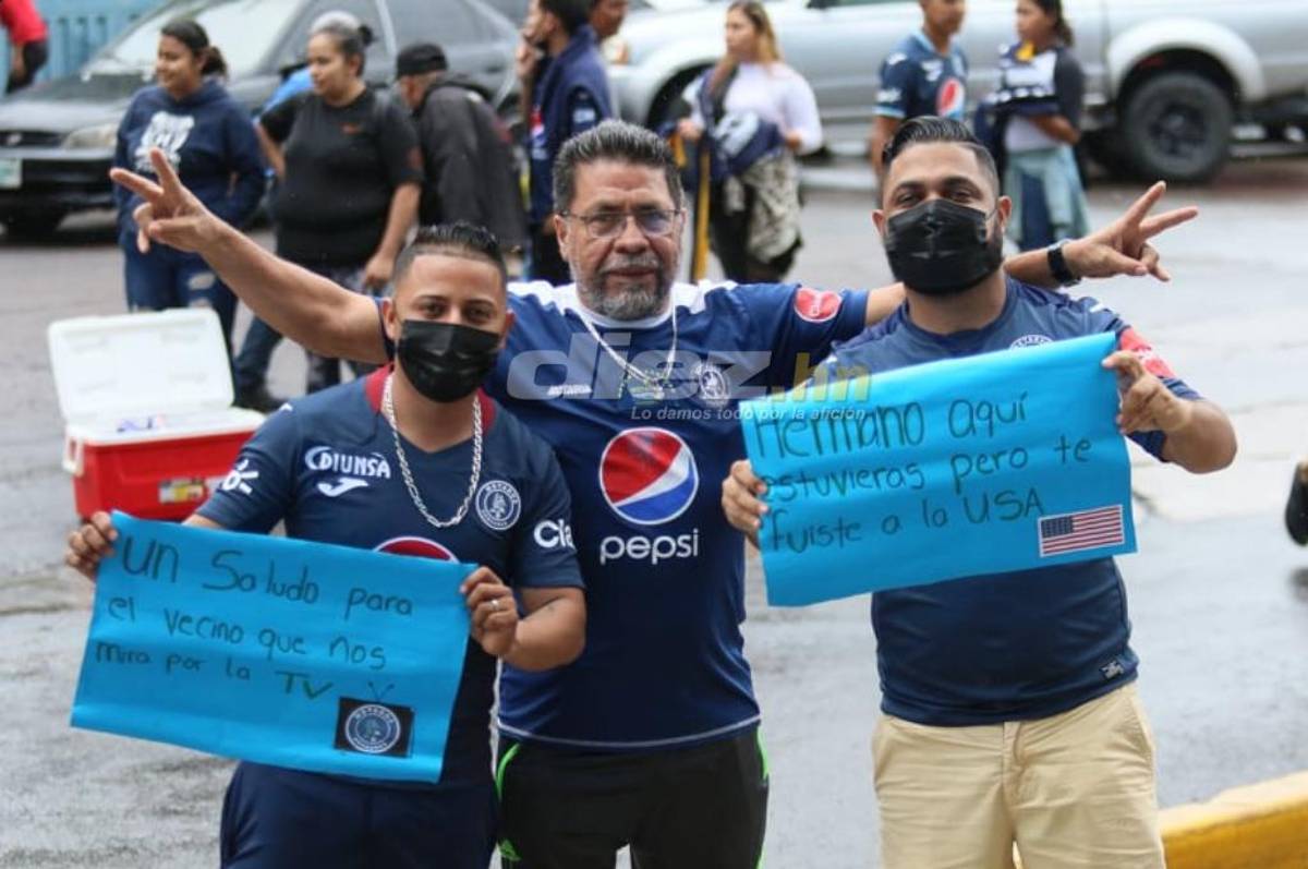 ¡Se pinta el Nacional! Así se vivió la previa de la final de ida entre Motagua y Real España: la afición puso el color