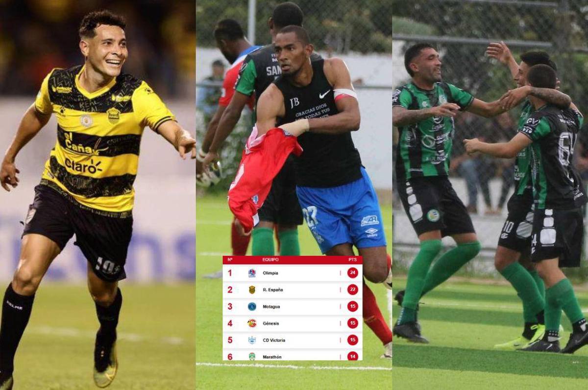 Tabla de posiciones: Olimpia se separa en la cima y Juticalpa no puede salir de puestos del descenso en la Liga Nacional