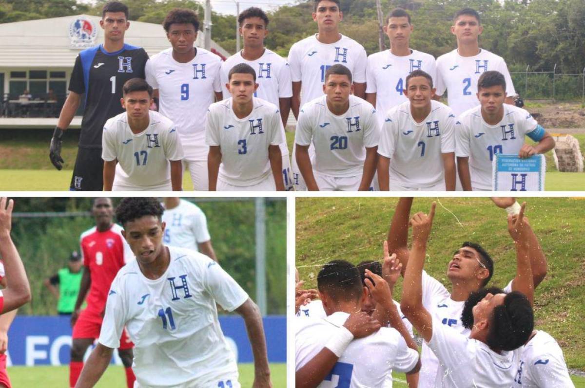 Con triplete de Bryan Sáenz la Selección de Honduras U-16 golea 4-1 a Cuba en el Torneo Uncaf