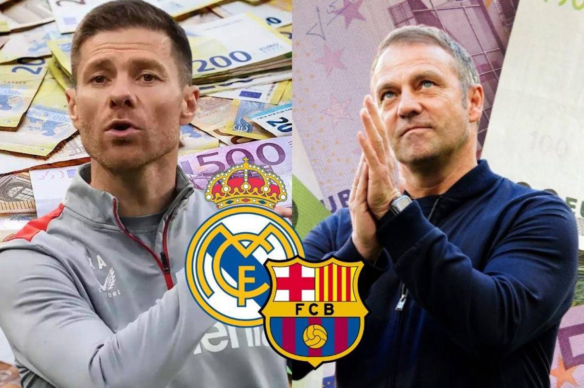 Real Madrid vs Barcelona también se juega en el banquillo: los tremendos salarios de Xabi Alonso y Hansi Flick