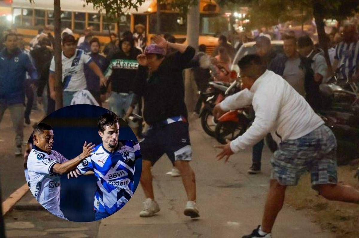 Concachampions: Enfrentamiento entre aficionados de Comunicaciones y Monterrey deja varios heridos