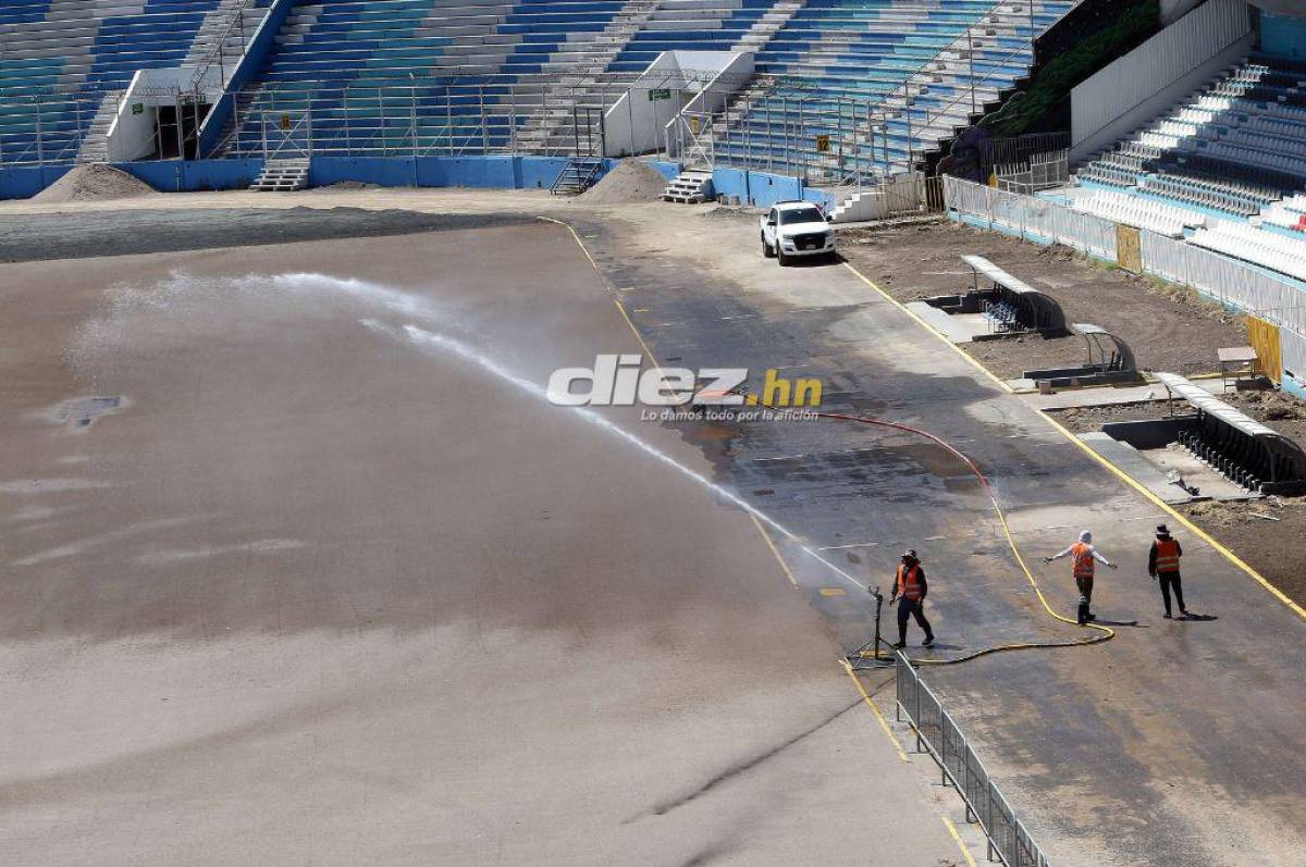 ¡Una belleza! Así luce el estadio Nacional Chelato Uclés con la implementación del césped sintético ¿Cuándo estará listo?